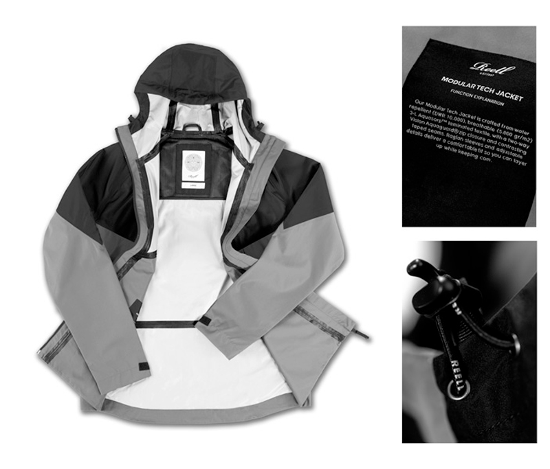 MODULAR TECH JACKET Grey / Black