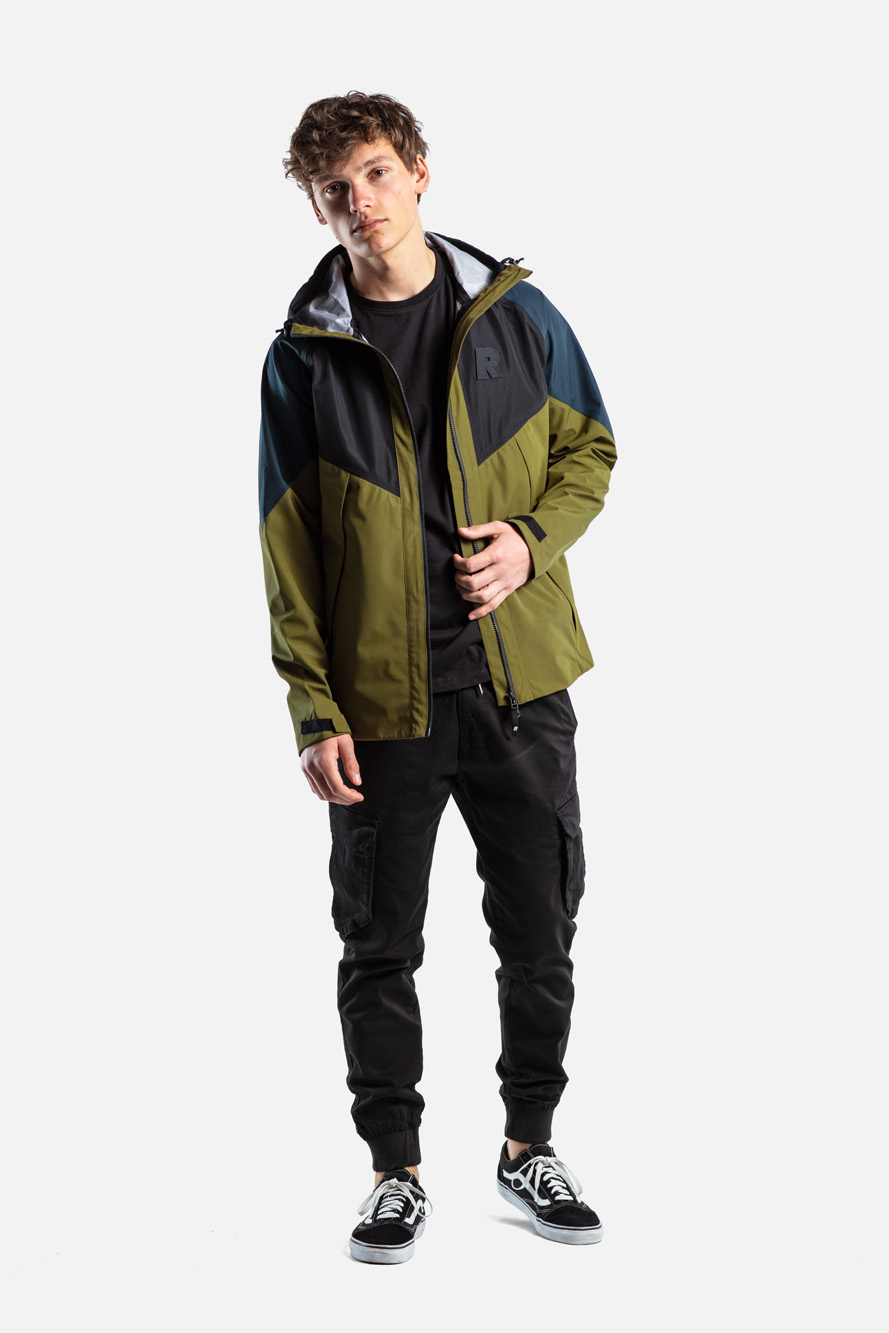 MODULAR TECH JACKET Olive / Black / Navy