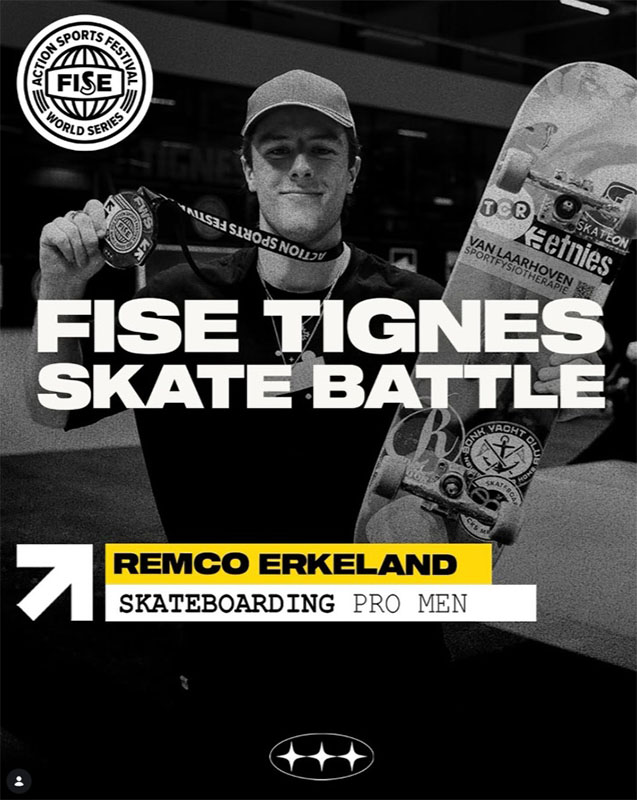 Remco Erkeland at FISE in Tignes
